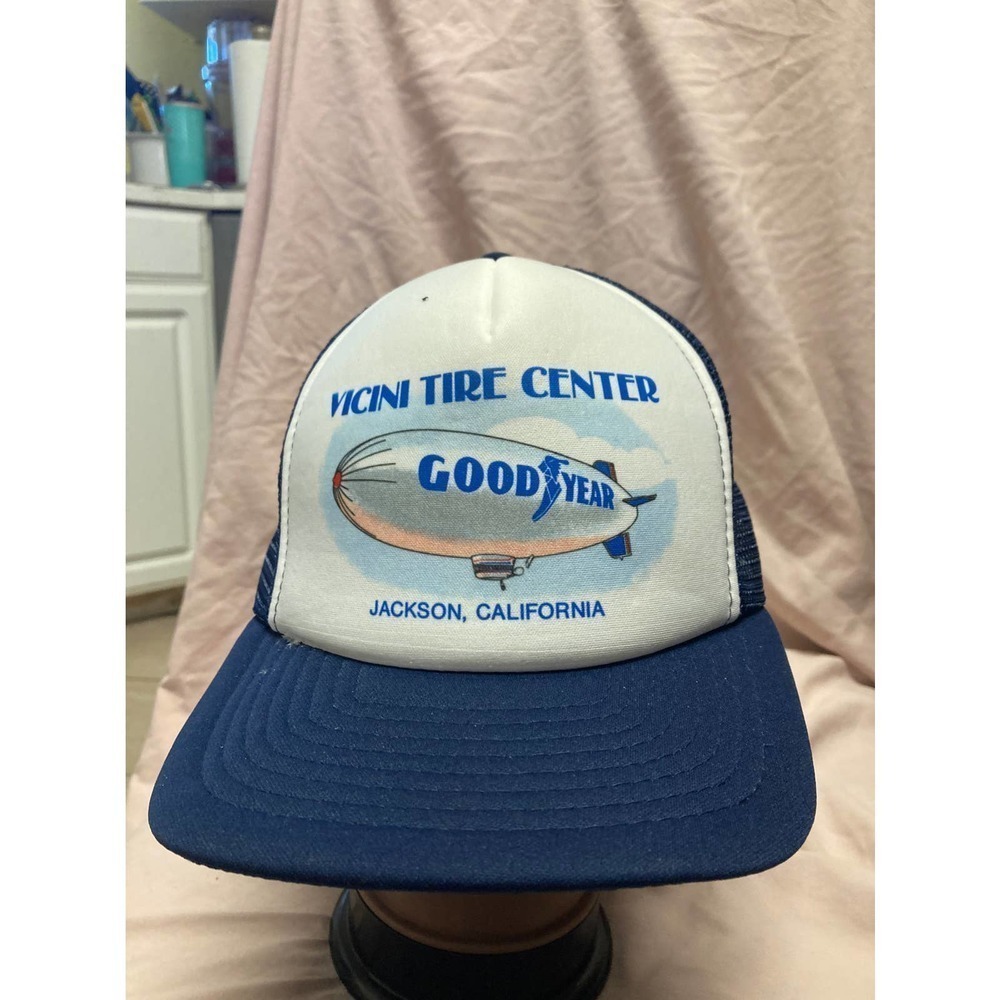 VTG Vicini Tire Center Good Year Blimp Jackson CA Trucker Style Snapback Hat